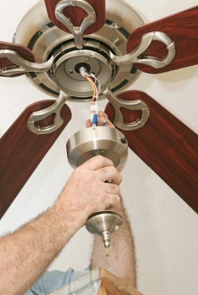 Ceiling fan install in Picacho, AZ by Power Bound Electric LLC.