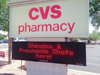 Sign Repair at CVS in Tucson, AZ