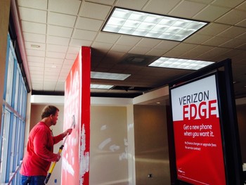 During Electrical Remodel Construction at Verizon in Tucson, AZ